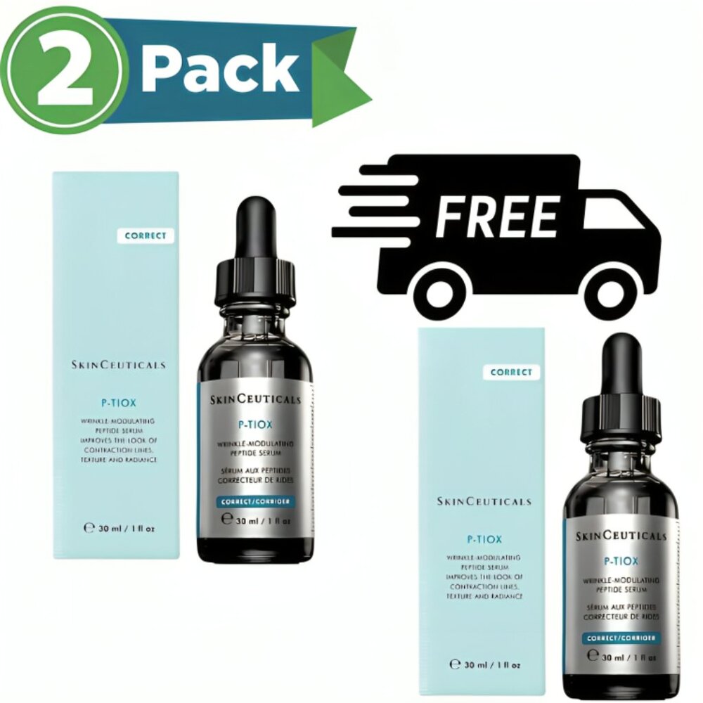 SkinCeuticals P-TIOX Anti-Wrinkle Peptide Serum 30ml .Pack of 2 NIB